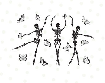 Tańczący szkielet png, Szkielet baletowy, Szkielety sublimacyjne, Clipart na Halloween, Projekt koszulki, Przezroczysty plik baletnicy