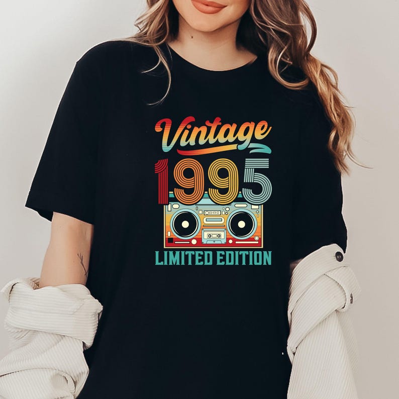 Vintage 1995 Svg, Retro 30th Birthday Gift, 30th Birthday Svg, 1995 ...