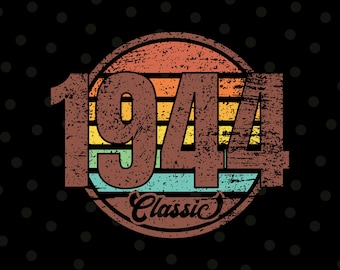 1944 classique Png, cadeau d'anniversaire 81e, 81e anniversaire Png, vintage 1944 chemise Png, décoration 81e anniversaire, dessins par sublimation, téléchargement numérique