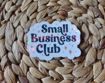 Small business club sticker, small business stickers, Retro Sticker, Laptop Sticker, Water bottle sticker, stickers