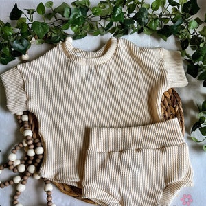 Toddler urban rib lounge sets, toddler lounge sets, baby & toddler tshirt and shorts set, toddler shirt and bummies set, Bummies set