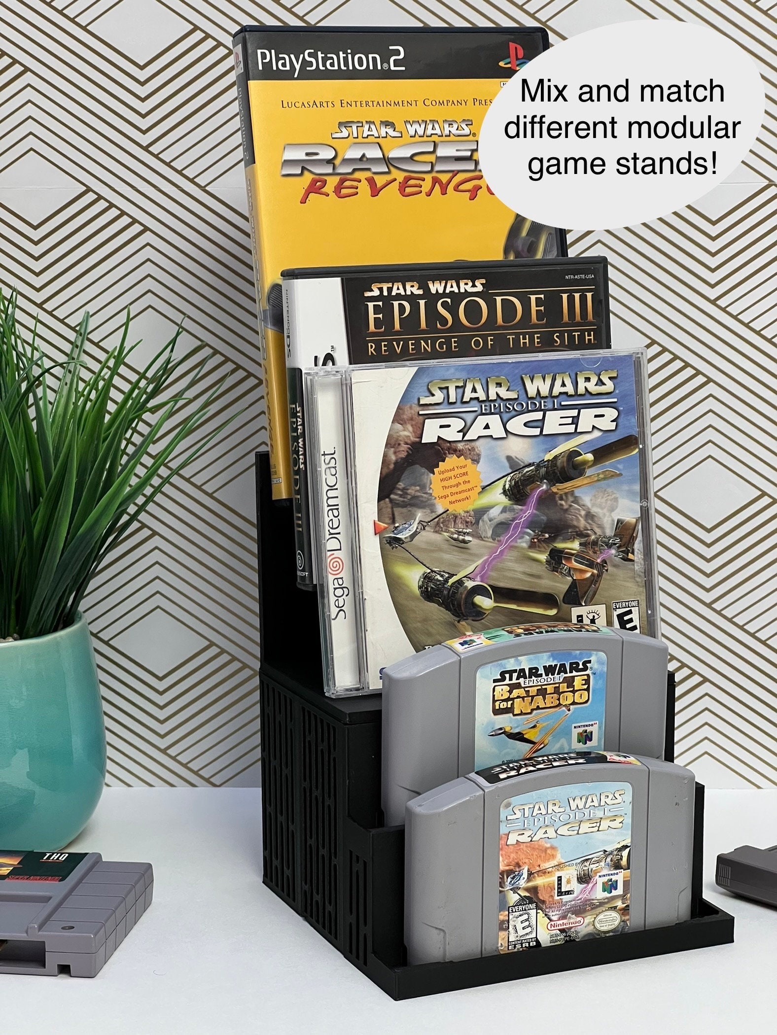 Modular Game Case Display Stand: Fits Xbox, Playstation, Switch - Etsy