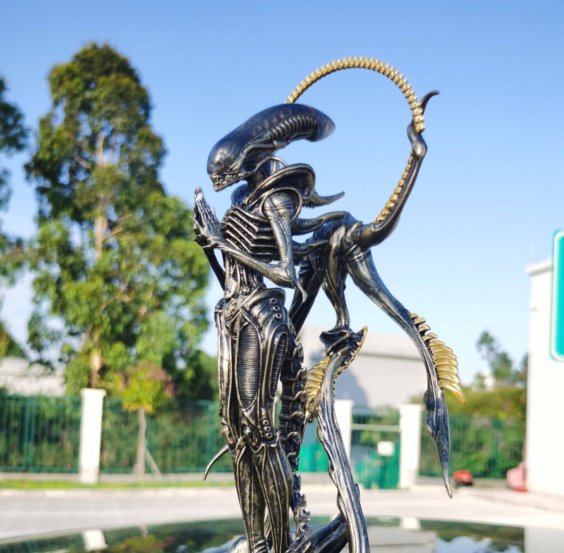True Form Alien Figure Buy Alien Xenomorph Praying Buddha 11