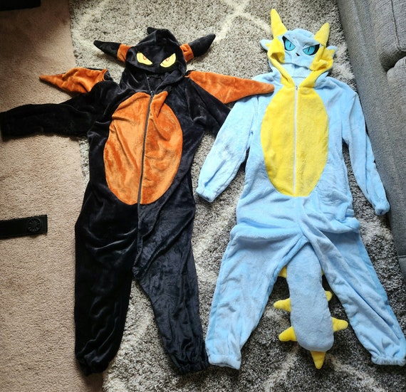 Pokemon Pikachu Kigurumi Fantasia Cosplay Lã Pijamas Onesie