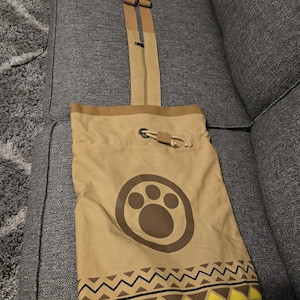Monster Hunter Style Palico Sac à dos en toile Durable homme femme cartable étudiant seau cartable sac Cosplay accessoire jouet chat mignon jeu cadeau