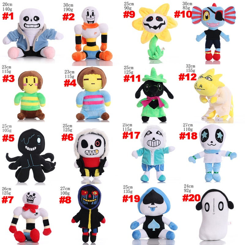 Undertale Plush Toys Undertale Flowey Errortale Sans Stuffed Dolls