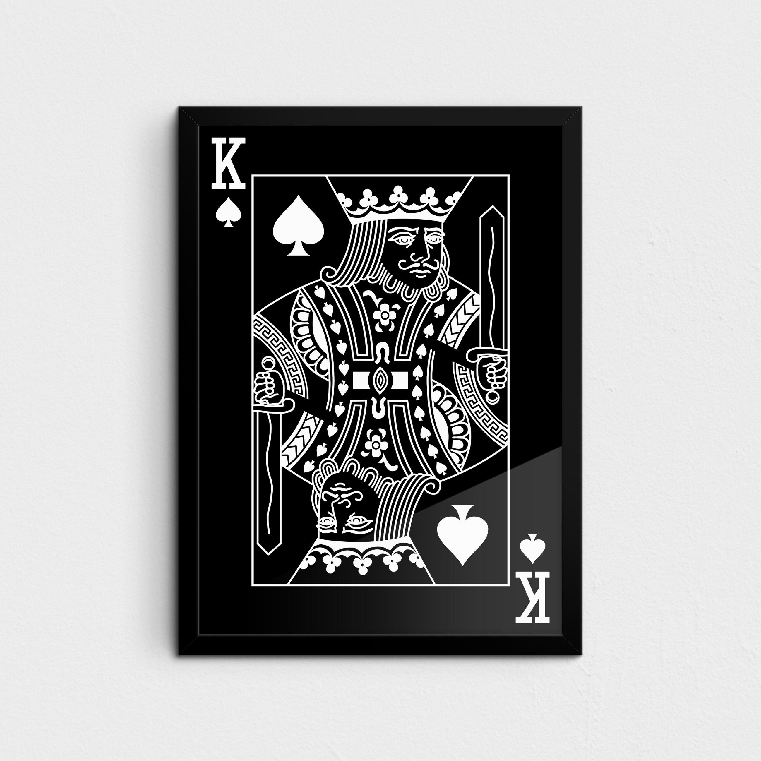 King of Spades Black & White Luxury Lifestyle Playing Cards - Etsy King of Spades Black & White Luxury Lifestyle Playing Cards - Etsy