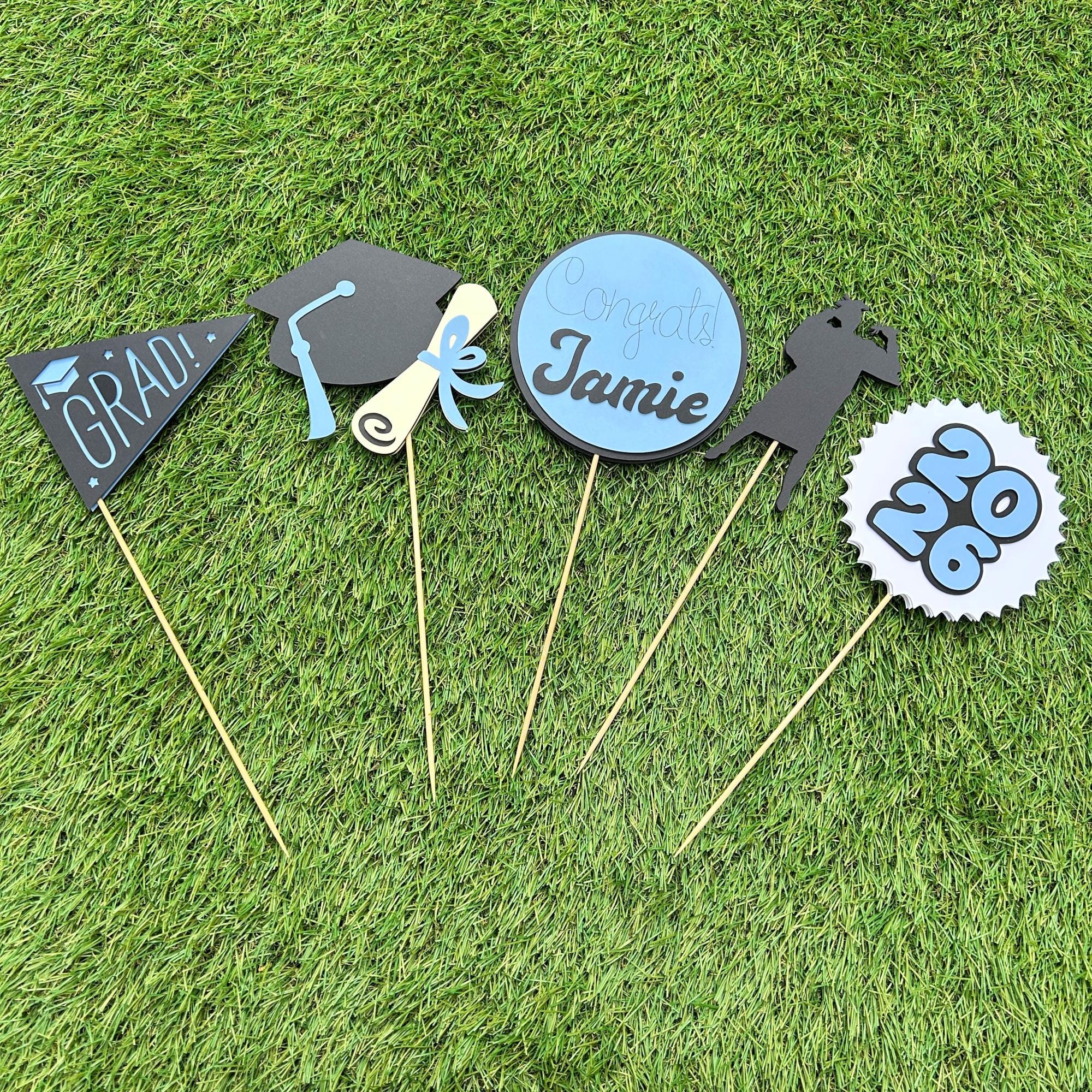 Graduation Procession Stick Custom Graduation Centrepiece Sticks | High School Graduation ...