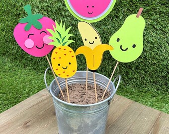 Fruit Centrepiece Sticks | TWOtti Fruitti Birthday Party Decorations