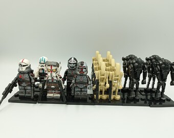 17 x Custom Star Wars Minifigures, compatible with the market leader, Bad Batch, 17 pieces in total