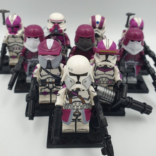 Star Wars Minifiguren, kompatibel mit dem Marktführer, 21st Nova Corps Clone Trooper Set, insg. 10 Trooper