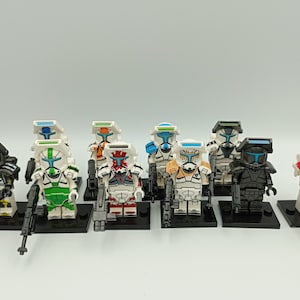 10x Custom Star Wars Minifiguren, kompatibel mit dem Marktführer, Republic Commandos insg. 10 Stück Bild 1