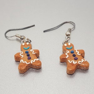 Gingerbread men earrings model 8