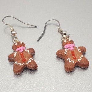 Gingerbread men earrings model 10