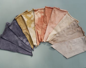 Raw Hem Organic Cotton Cottage Bandana | Plant Dyed