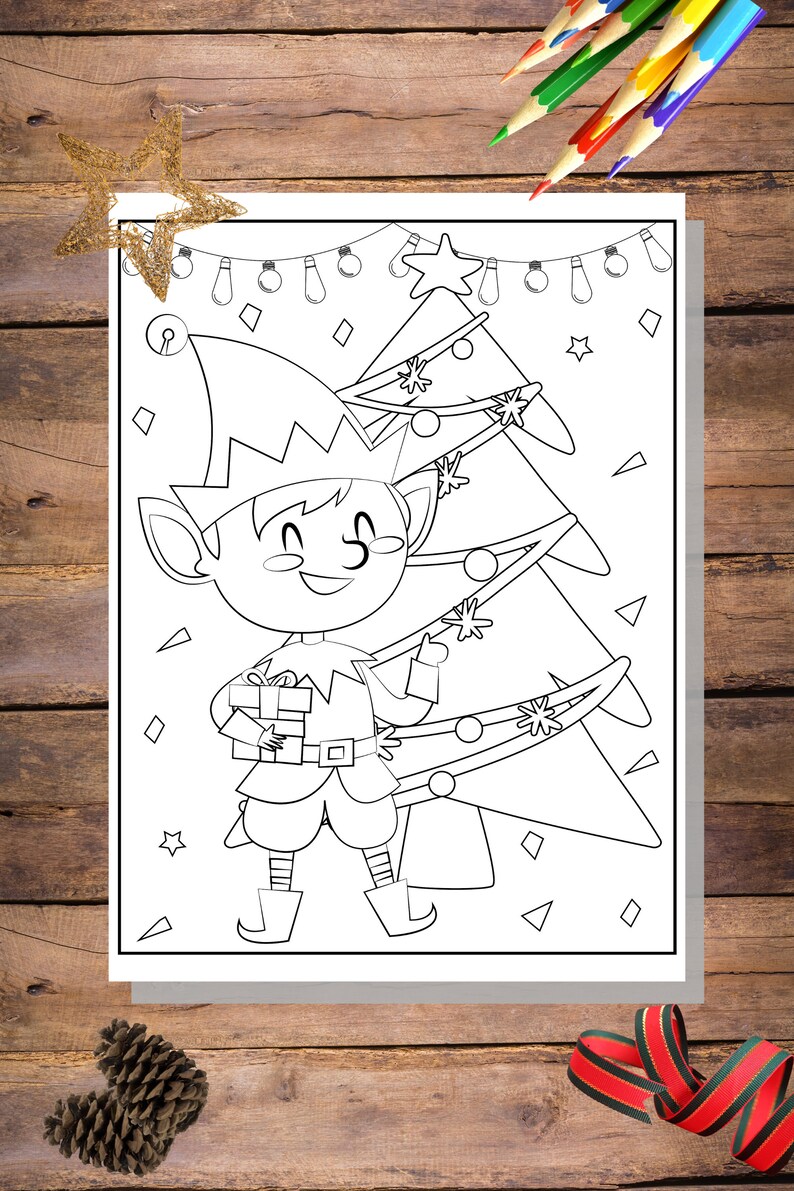 Character Christmas Printables  Colouring Pages  DOWNLOAD