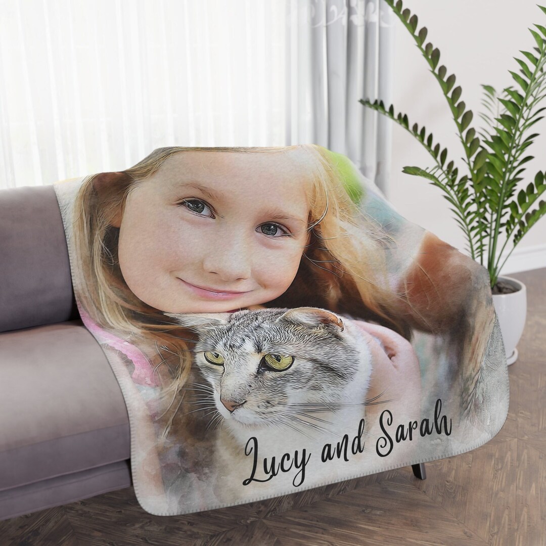 Custom Photo Blanket Gift Family Picture Blanket Blanket Etsy