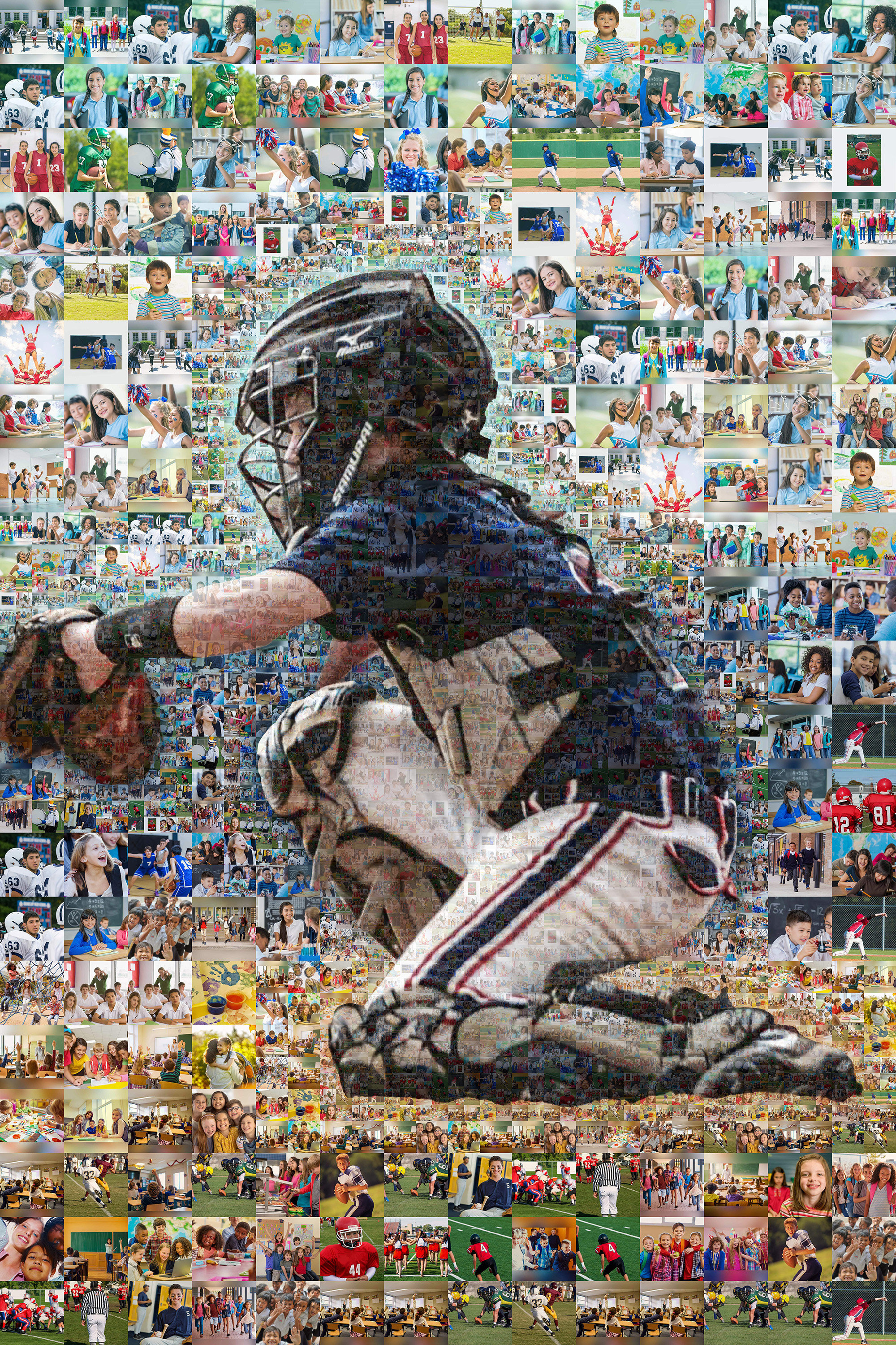 Digital file Custom Mosaic Photo Collage using 250-1000 photos, Custom Portrait Gif for Dad, Family photo Gift, Wall Art Decor Collage