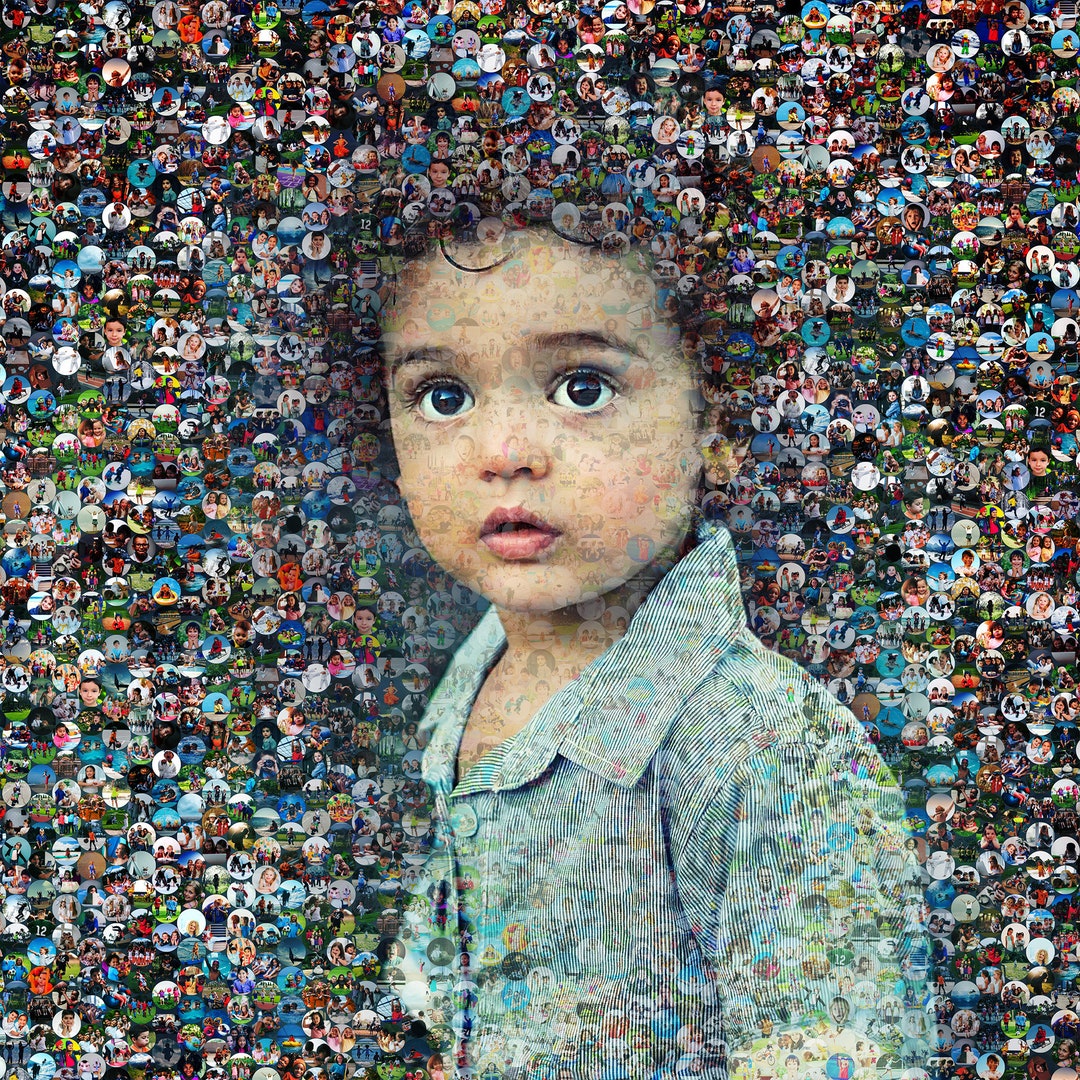 Personalized Wall Art Unique Mosaic Collage Using Your Photos 2001000