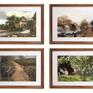 Gallery Wall Set, Landscape Paintings, Vintage Landscape Gallery Art, Antique Art Prints, Gift For Home, Printable Art