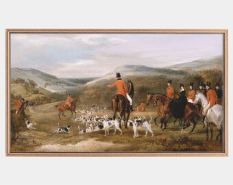 Samsung Frame Tv Art, The Berkeley Hunt, Paintings of Hunting, Vintage Landscape Art, Instant Download