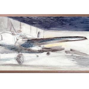 Samsung Frame Tv Art Vintage, Bomber Lair (1940) painting by Paul Nash, Samsung Tv Art File, Instant Download