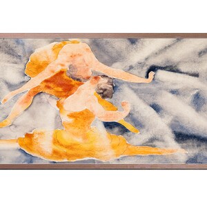 Samsung Frame Tv Art Vintage, Two Women Acrobats (1916), Digital Download for Samsung Frame, LG tv art, Instant Download