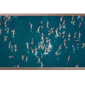 Samsung Frame Tv Art, Abstract Frame TV Art, Swimmers Wall Art, Digital Art for Tv, Instant Download