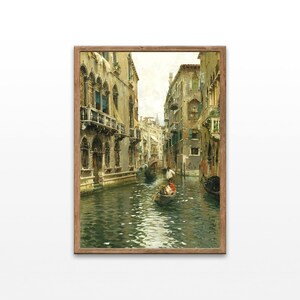 Vintage Venice Art Print, Venice Painting, Cottagecore Decor, Home Decor Wall Art, New Home Art Gifts, Printable Wall Art