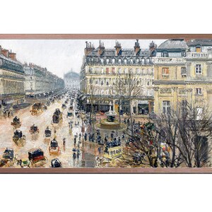 Samsung Frame Tv Art, French Theater Square, Paris (1898), Samsung Art TV, Vintage Painting, Digital Download for Samsung Frame