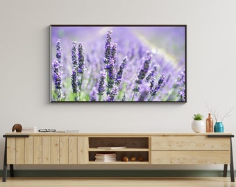 Paysage floral champ de lavande pour téléviseur Samsung Frame (téléchargement numérique)