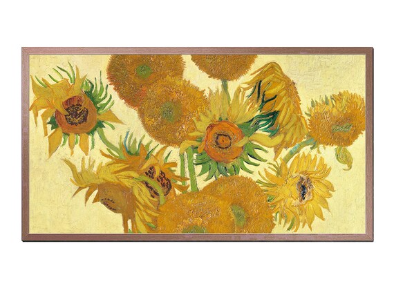 ゴッホのひまわり - ヴィンテージ サムスン フレーム テレビ アート