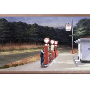 Edward Hopper Painting for Samsung Frame TV: Vintage Gas Station Art (Digital Download)
