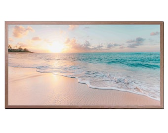 Beach Sunset Art for Samsung Frame TV (Digital Download)