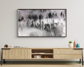 Paisaje de bosque brumoso para Samsung Frame TV (Descarga digital)