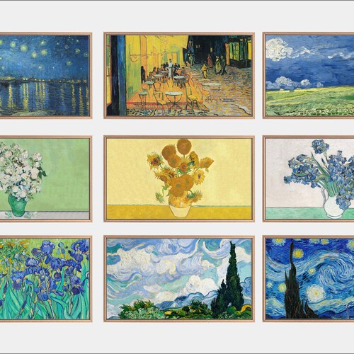 Samsung Frame Tv Art Set Van Gogh Frame Tv Set 4k Frame Tv - Etsy