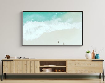 Ocean Shore Samsung Frame TV Art: Beach Landscape (Digital Download)
