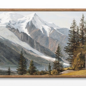 Mountain Landscape Paintings, Vintage Nature Prints, Cottage Decor, Downloadable Prints, Printable Wall Art