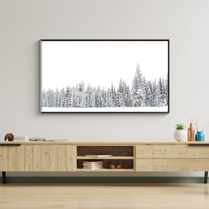 Samsung Frame Tv Art File, Winter Landscape, Winter Digital Art, Samsung Tv Art, Art for Samsung Frame Tv, Digital Download Art