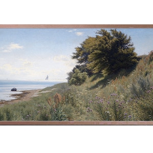 Samsung Frame TV Art, Vintage Landscape Painting, Art for Tv Frame, Instant Download, Downloadable Art