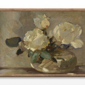 Floral still life Prints, Still-life paintings of Roses, Vintage Artworks, Home Decor Wall Art, Digital Printable Art