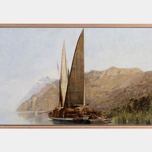 Samsung Frame TV Art, Vintage Landscape Art, Digital Paintings, Downloadable Art