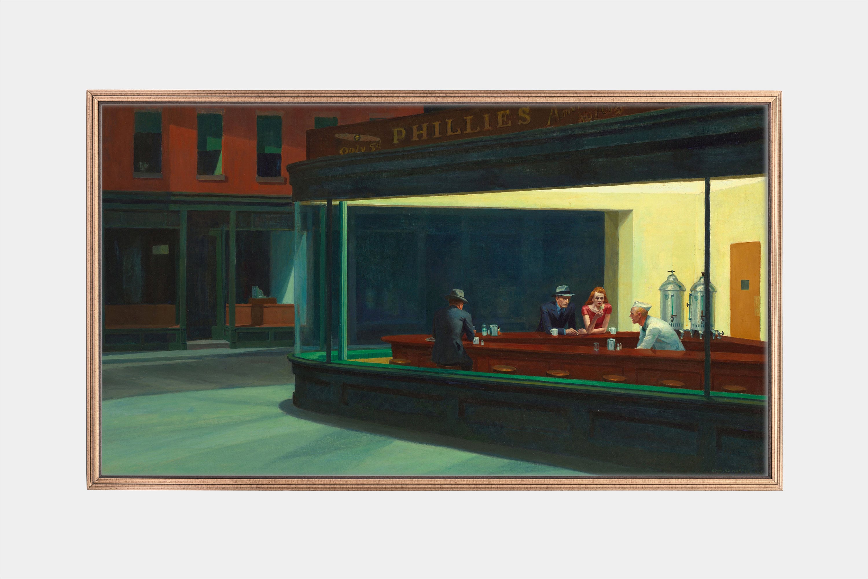 Edward Hopper Nighthawks Painting for Samsung Frame TV