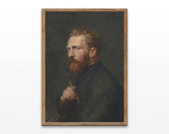 Vincent Van Gogh, Portrait Paintings, Vintage Art Prints, John Peter Russell, Digital Download, Printable Wall Art