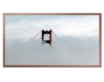 Arte para TV Samsung con marco del puente Golden Gate (descarga digital)