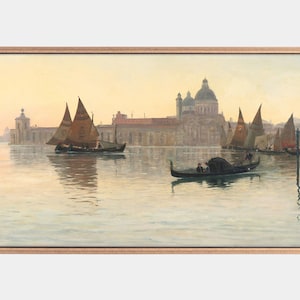 Vintage Venice Painting for Samsung Frame TV (Instant Download)