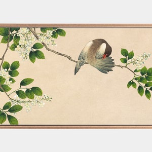 Samsung Frame Tv Art, Flower and Bird Paintings, Vintage Art Prints, Art For Frame Tv, Instant Download