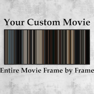 Seu Filme Personalizado - Cinema Barcode - Cartaz de Filme - Download Digital