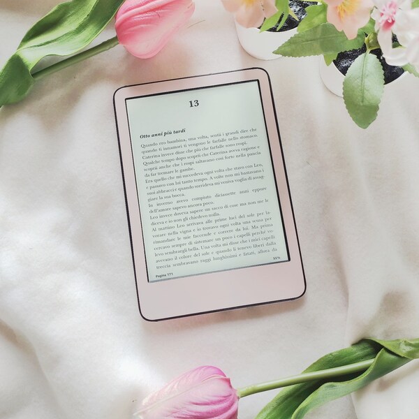 Pastelroze Amazon Kindle-skin