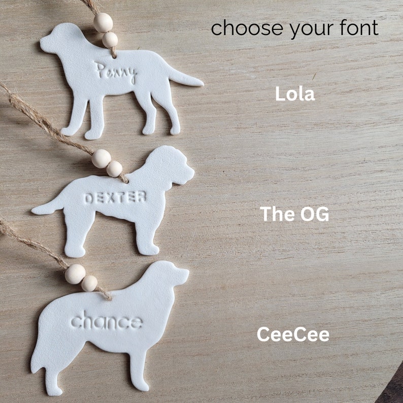 Personalized labrador ornament // dog lover gift // dog ornament // custom handmade gifts image 5